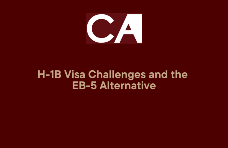 H1-B Visa Challenges and the EB-5 Alternative banner