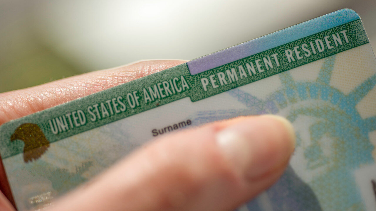 permanent resident card for united states of america