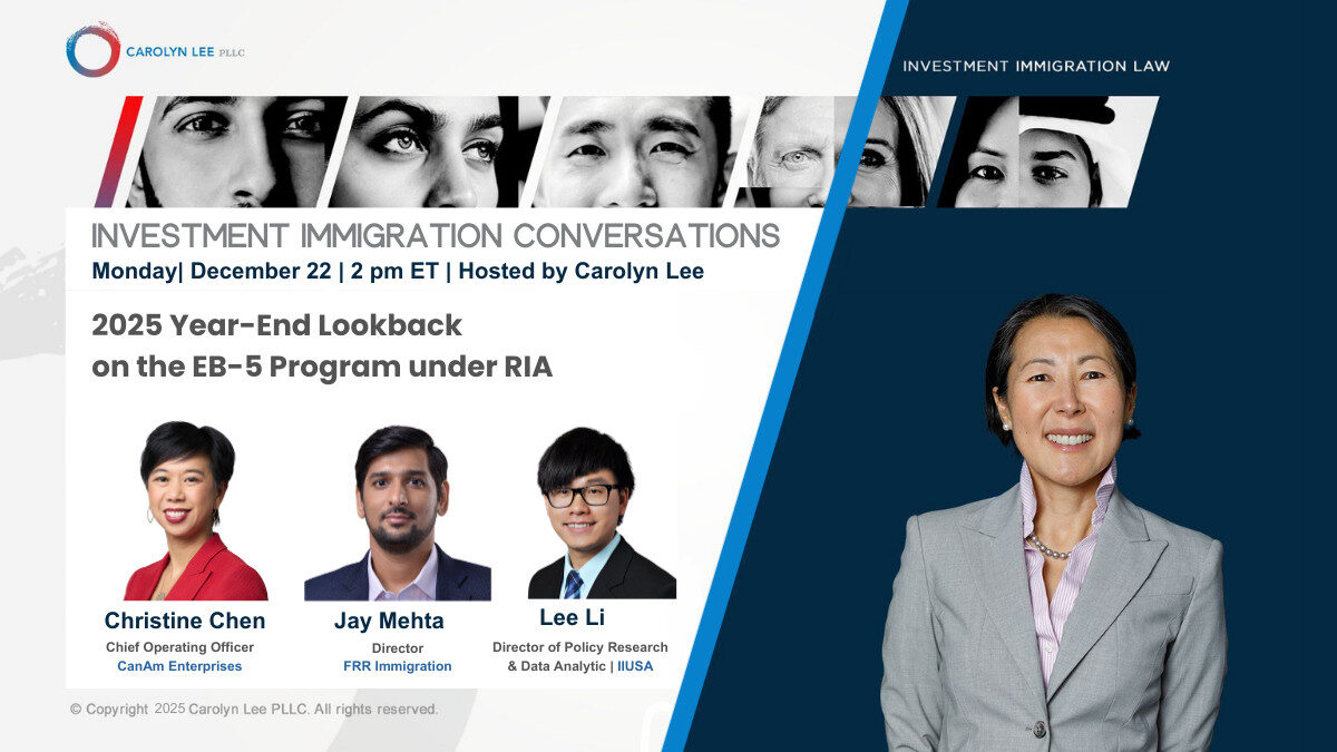 2025 Year-End Lookback on the EB-5 Program under RIA
