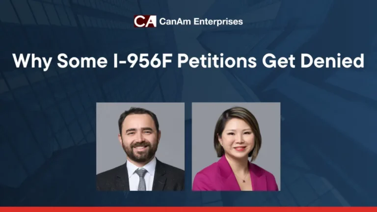 I-956F denial reasons