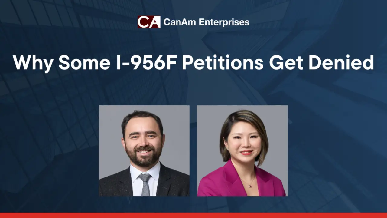 I-956F denial reasons