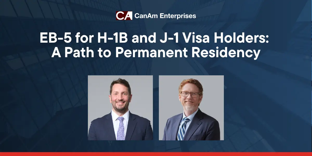 H-1B 和 J-1 签证持有者的 EB-5：获得永久居留权的途径